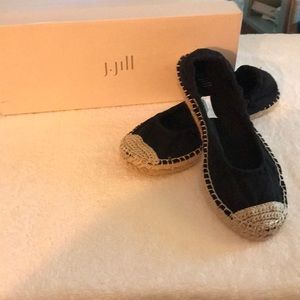 JJill NWT Black Espadrilles